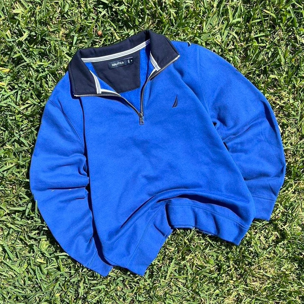 Nautica Quarter Zip Pullover Sweatshirt